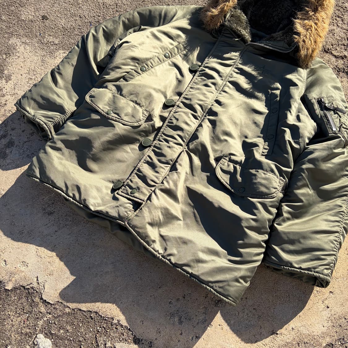 알파 인더스트리 빈티지 N-3B 익스트림 파카 XL 상품이미지3