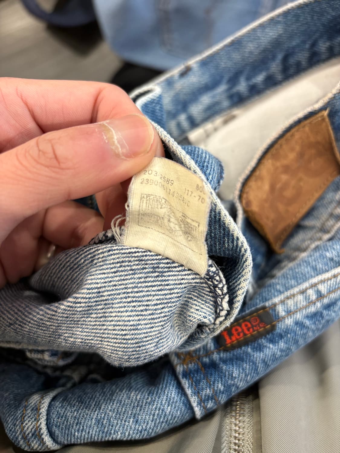 80s USA Lee 더블니 팬츠 상품이미지9