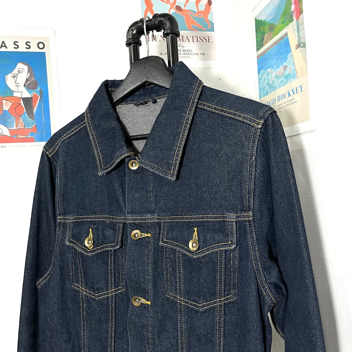 더블포켓 스티치 데님자켓 상품이미지3