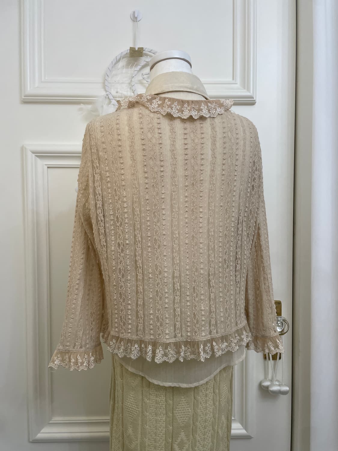 beige lace fairy caridgan 상품이미지5