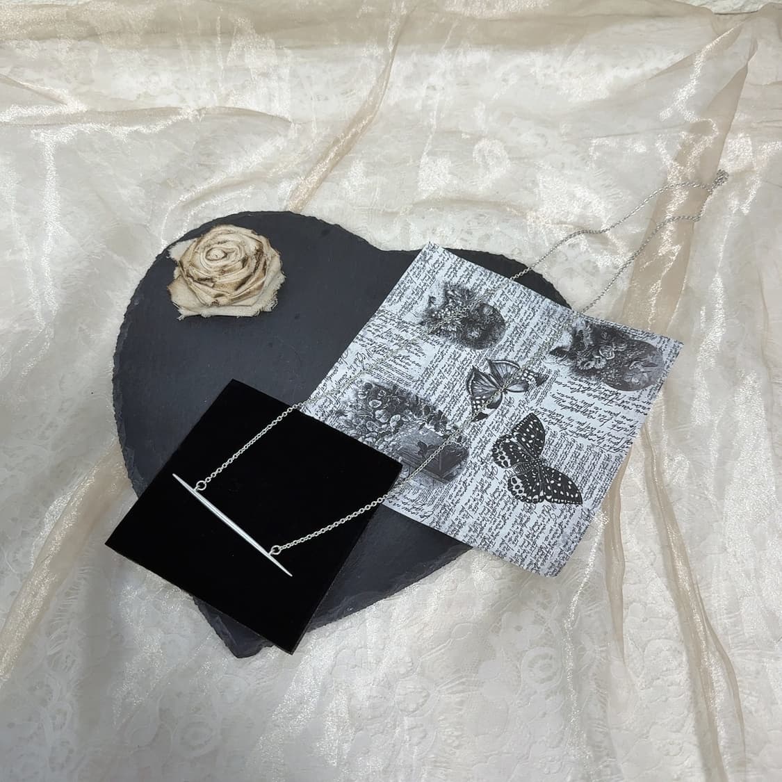 빈티지 마테 실퍼톤 이쑤시개 목걸이 상품이미지2