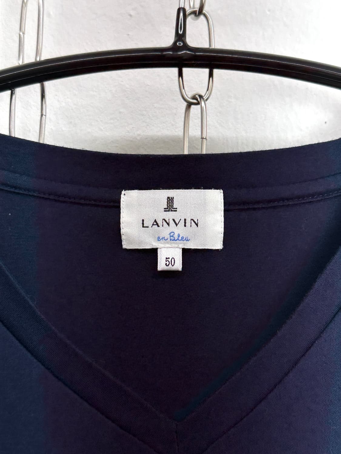 Lanvin Paneled V-neck Short Sleeve T-shi 상품이미지6