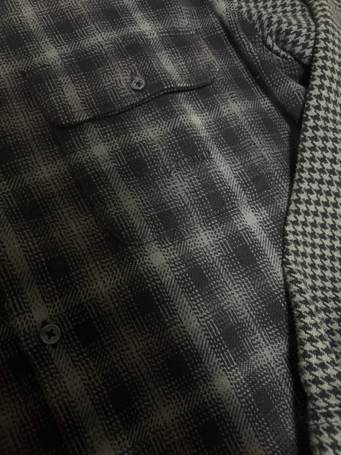 Supreme 하운즈투스 플레이드 플란넬 셔츠 블랙 상품이미지3