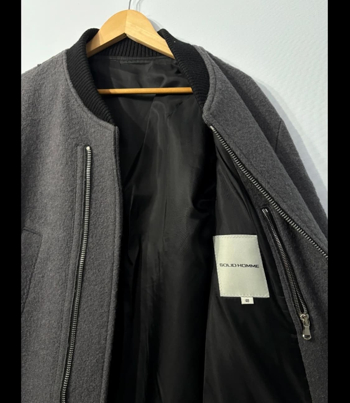 정품 솔리드옴므 우영미 남성 코트 100 상품이미지3