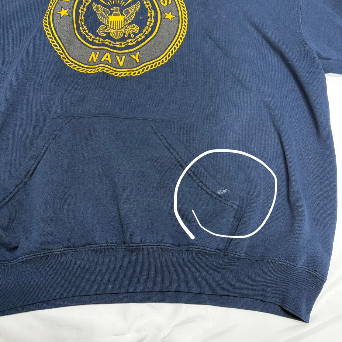 🇺🇸 90s Navy Military  후드 상품이미지5