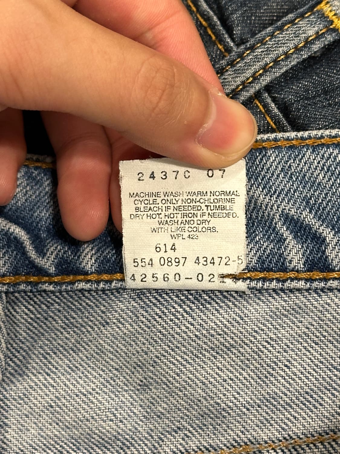 90s 리바이스 560 오렌지탭 made in usa W33 L32 상품이미지5