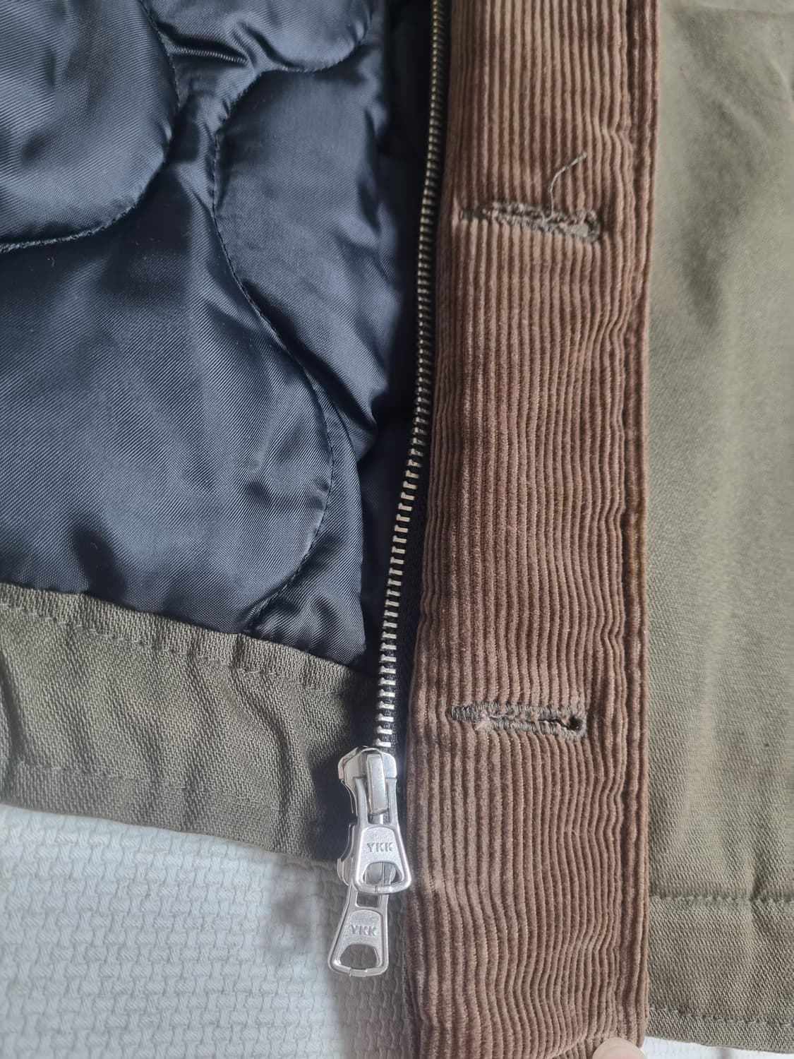 프리즘웍스 덱자켓 카키색 XL사이즈 상품이미지5