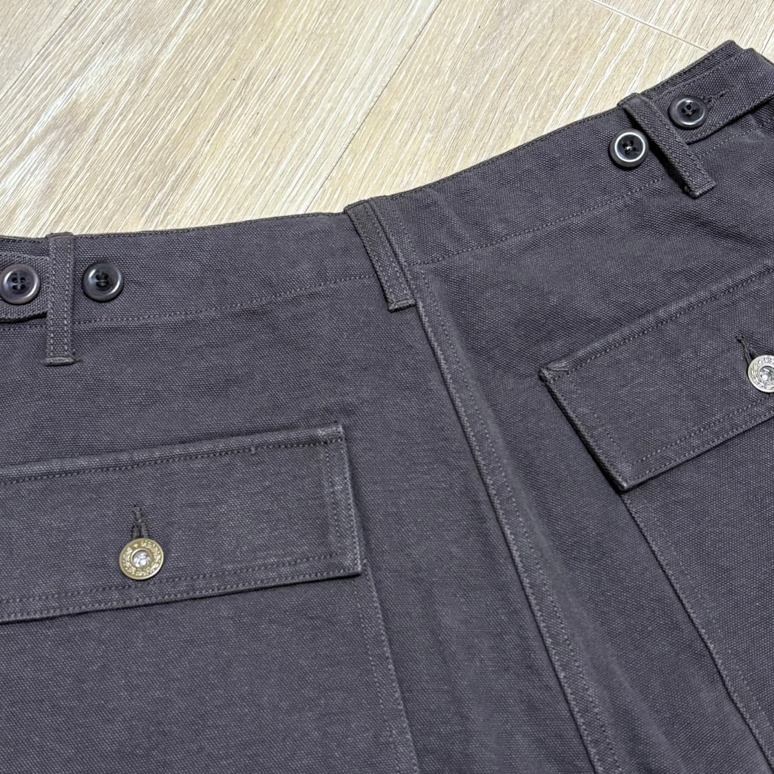 새상품) 비헤비어 다크브라운 퍼티그 팬츠 쇼트 쇼츠 반바지 상품이미지3