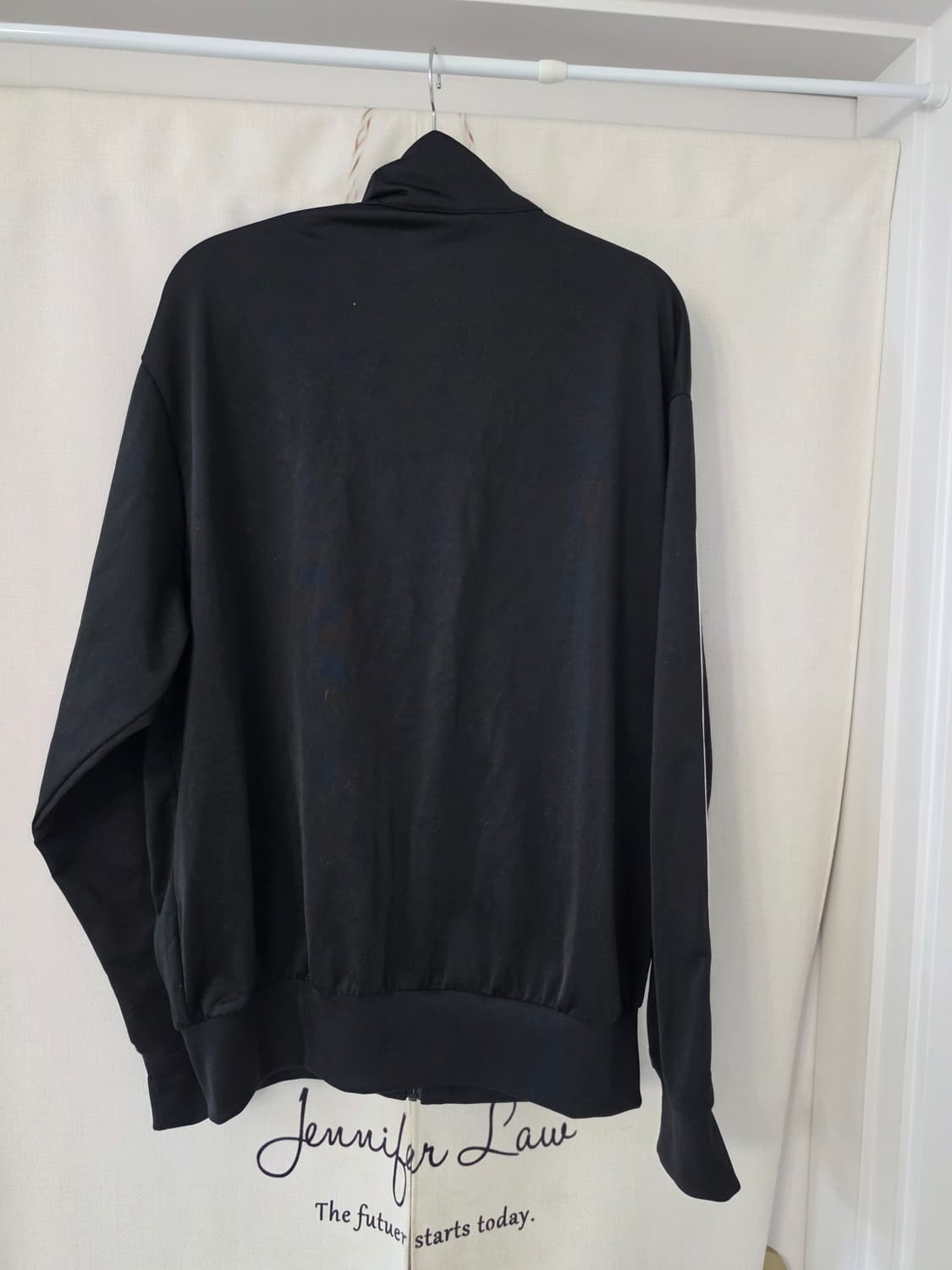 100)아디다스 파이어버드 검정색 져지 집업 판매 상품이미지3