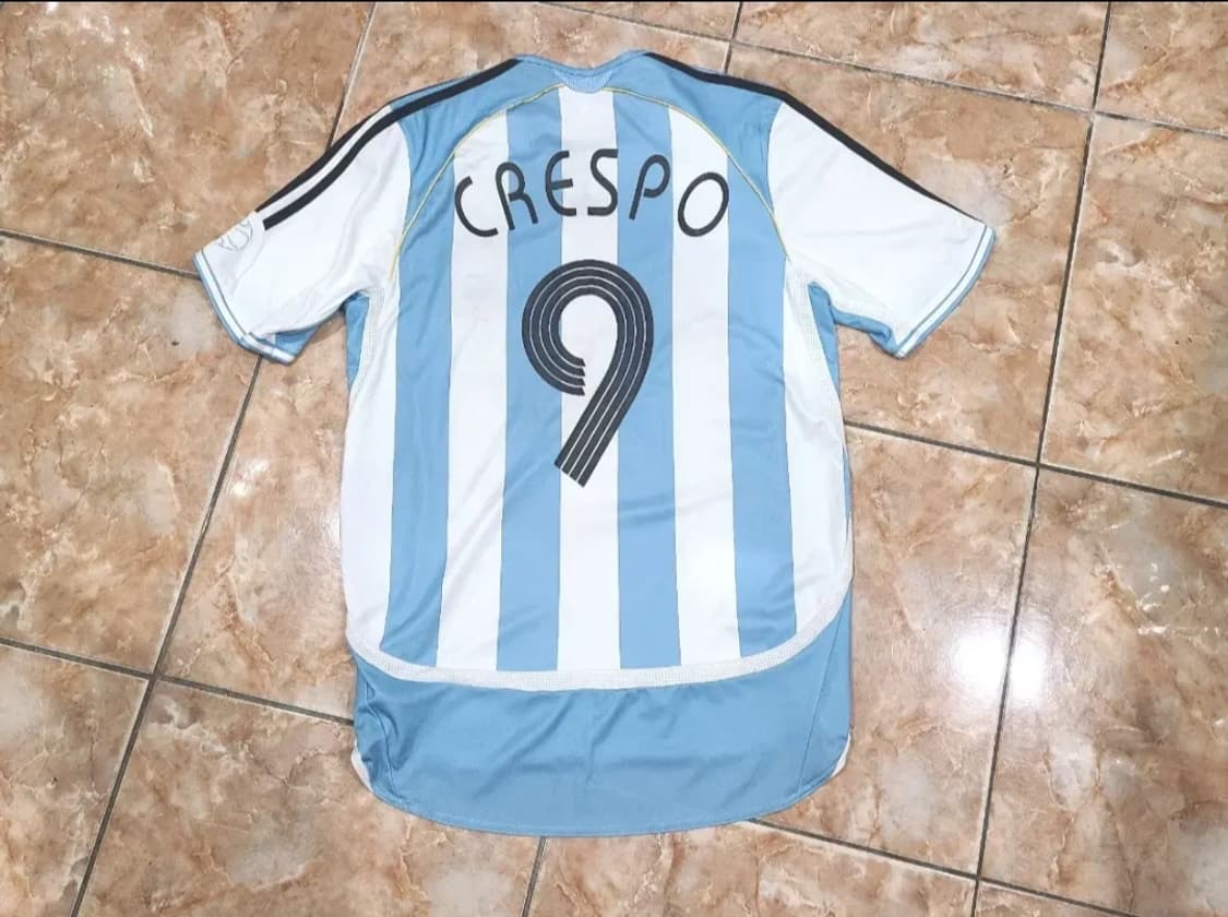 아디다스 05 07 아르헨티나 축구 국대 크레스포 올드레플 축구져지 상품이미지1