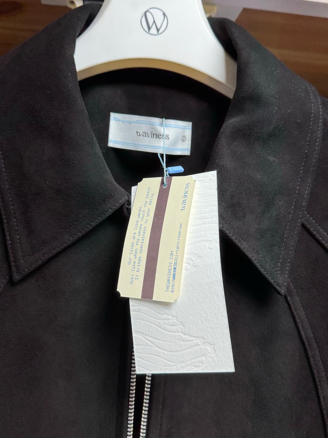 (2) 웨이비니스 써지 크롭 스웨이드 자켓 상품이미지4