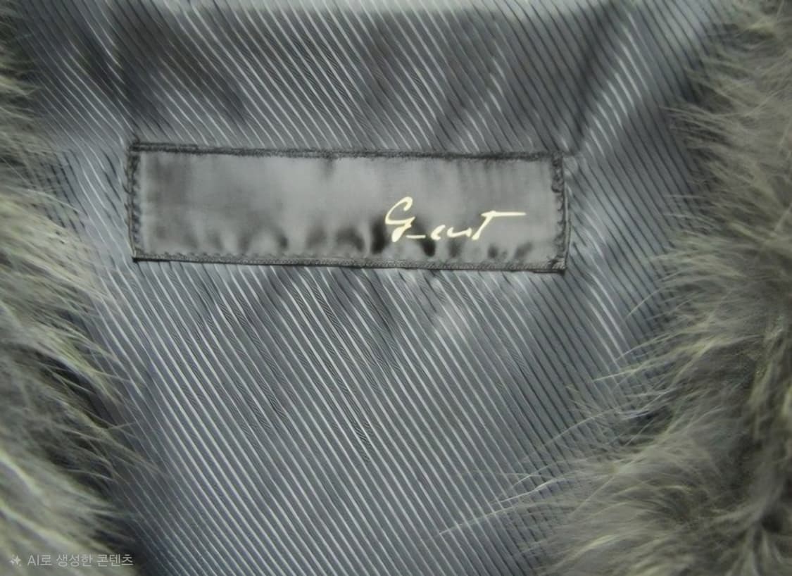 지컷 여우털  베스트 다크그레이. 55.-55반  상태좋음  상품이미지4