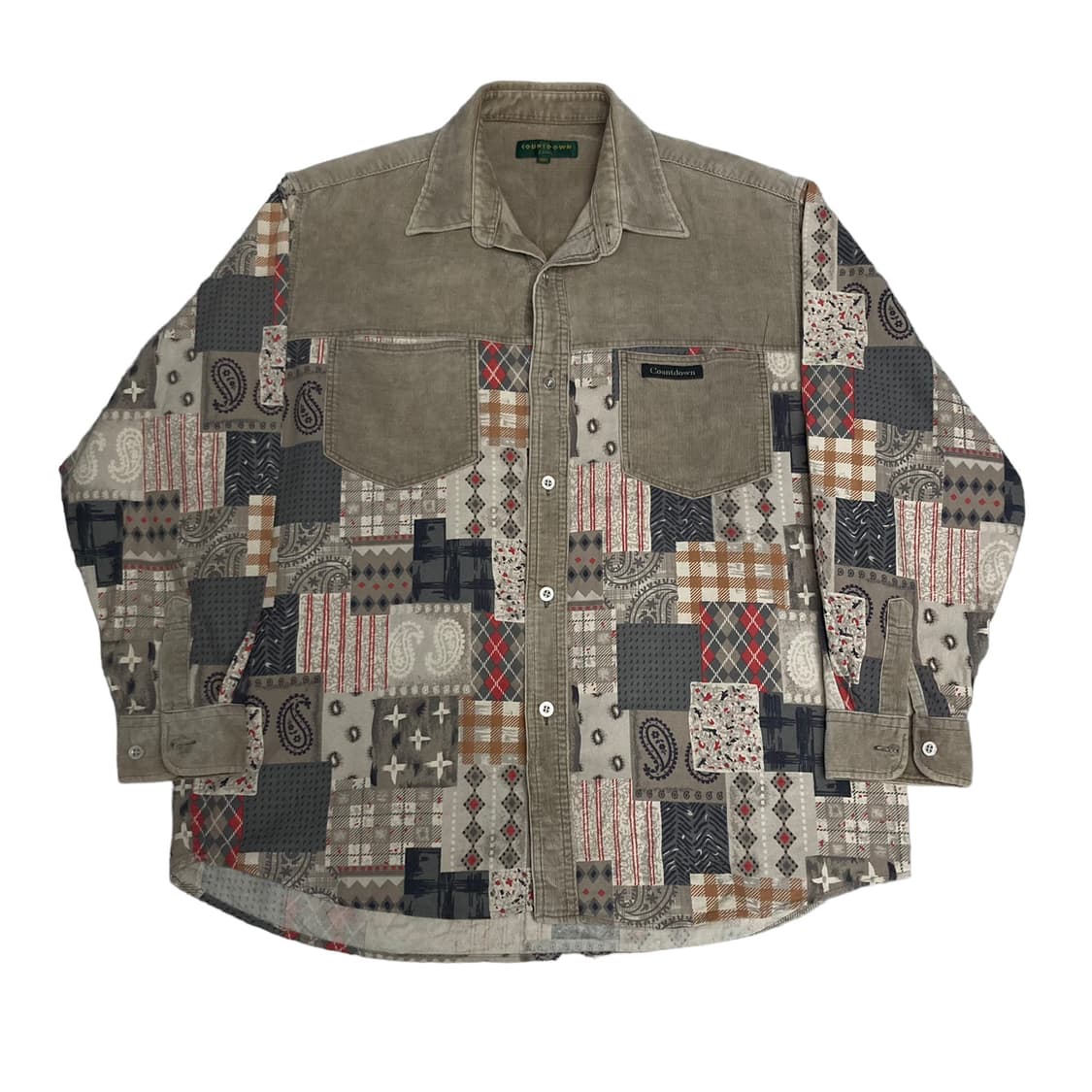 패치워크 셔츠 상품이미지1