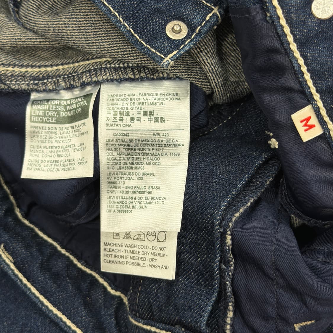 리바이스 빈티지 데님 롱스커트 치마 M 상품이미지3