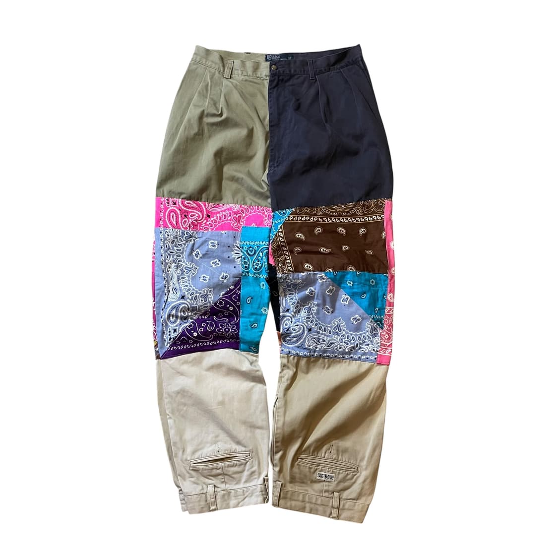 폴로 패치워크 페이즐리 리메이크 팬츠 상품이미지1