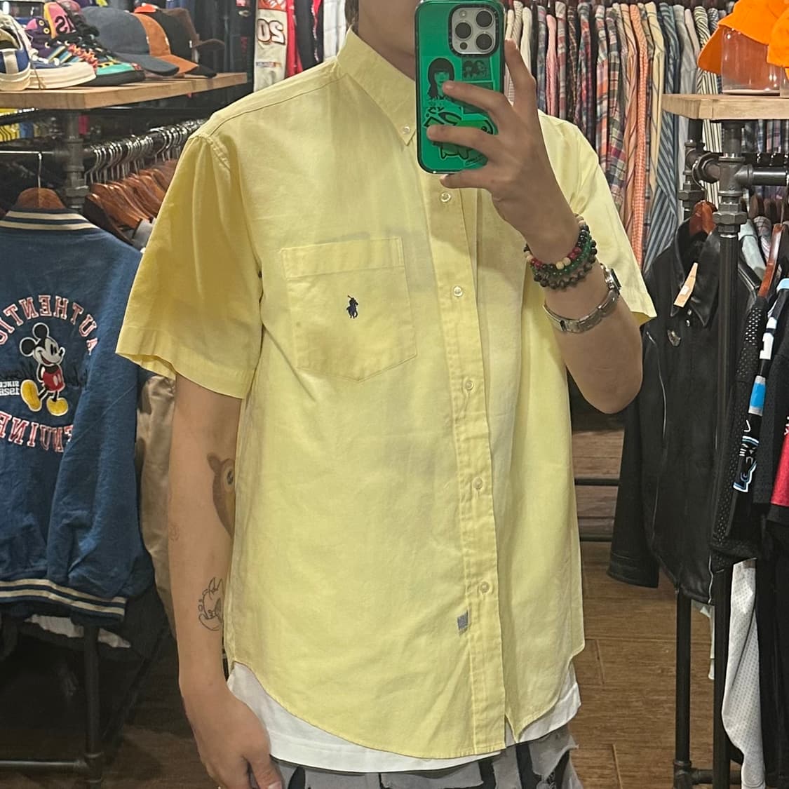 [HI] 폴로 랄프로렌 반팔 셔츠 옐로우 상품이미지4