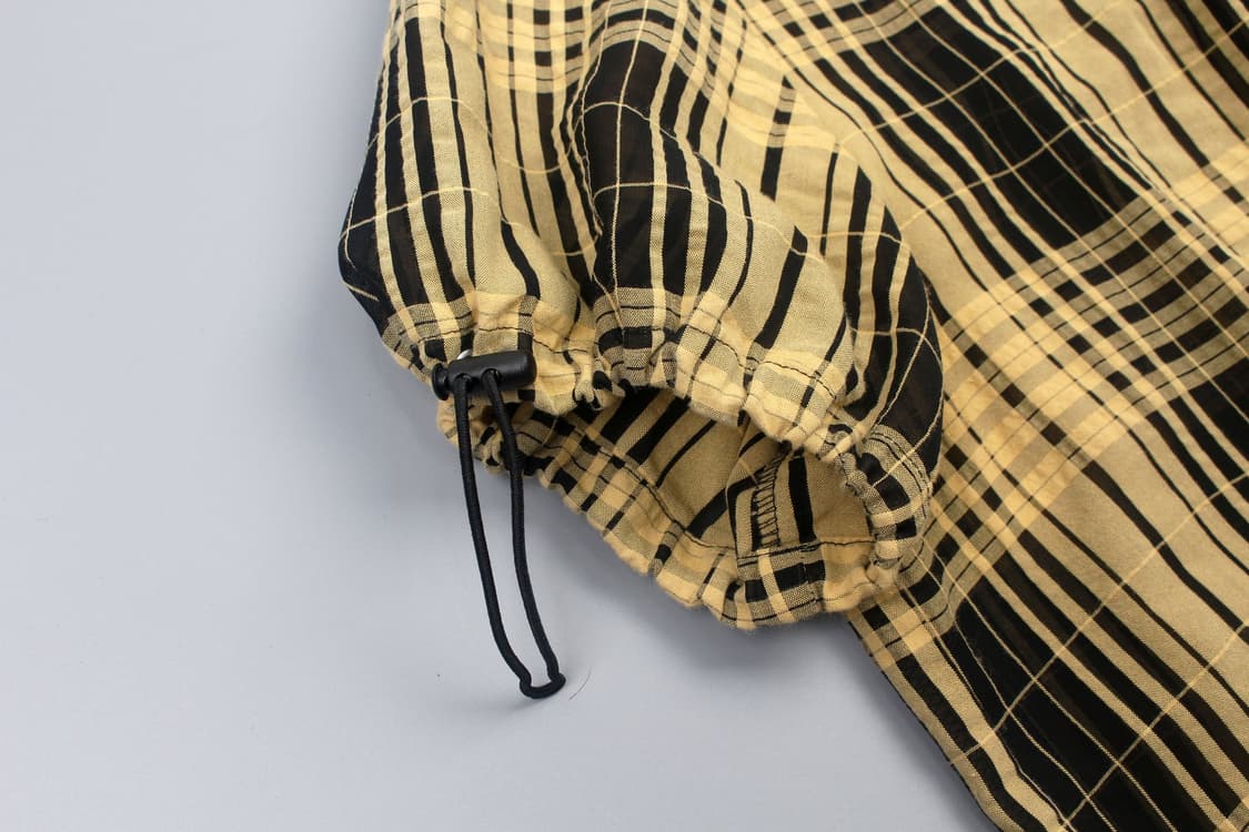 KANSAI BIS Check Hood Half Sleeve Zip Ja 상품이미지5