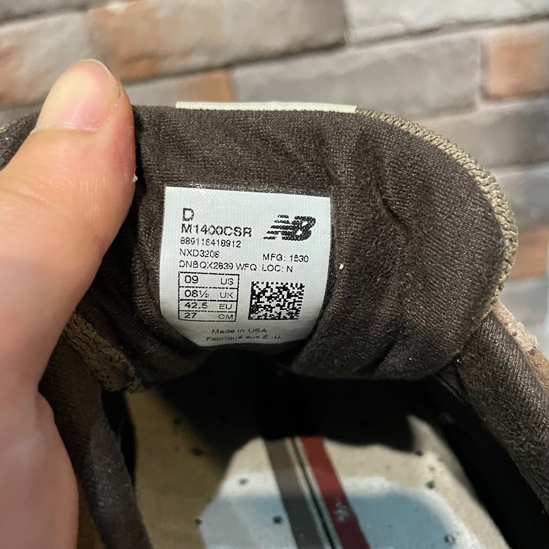 뉴발란스 1400 USA CSR 브라운 슈즈 상품이미지7