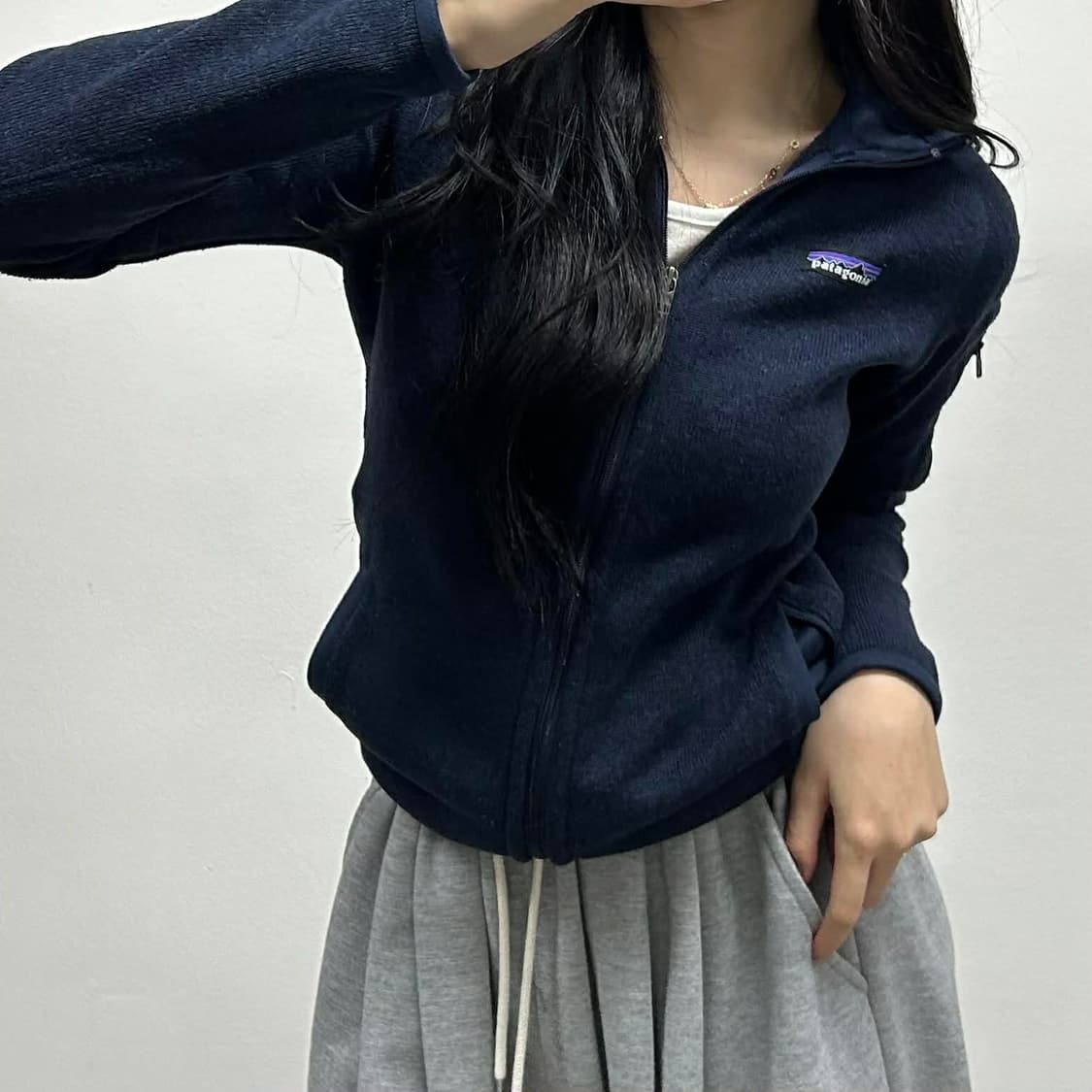 파타고니아 네이비 베터 플리스 걸즈 집업 후리스 희귀져지(XS) 상품이미지1