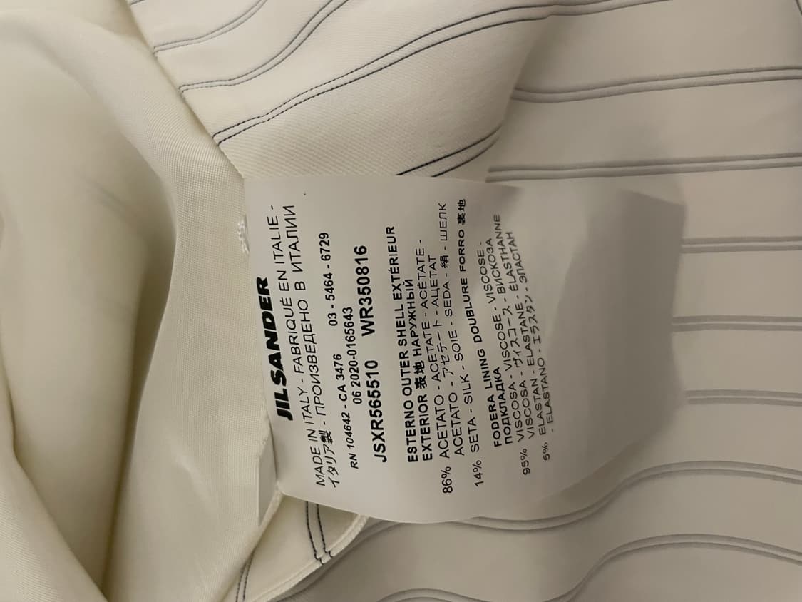 질샌더 드레이프 스트라이프 탑 상품이미지6