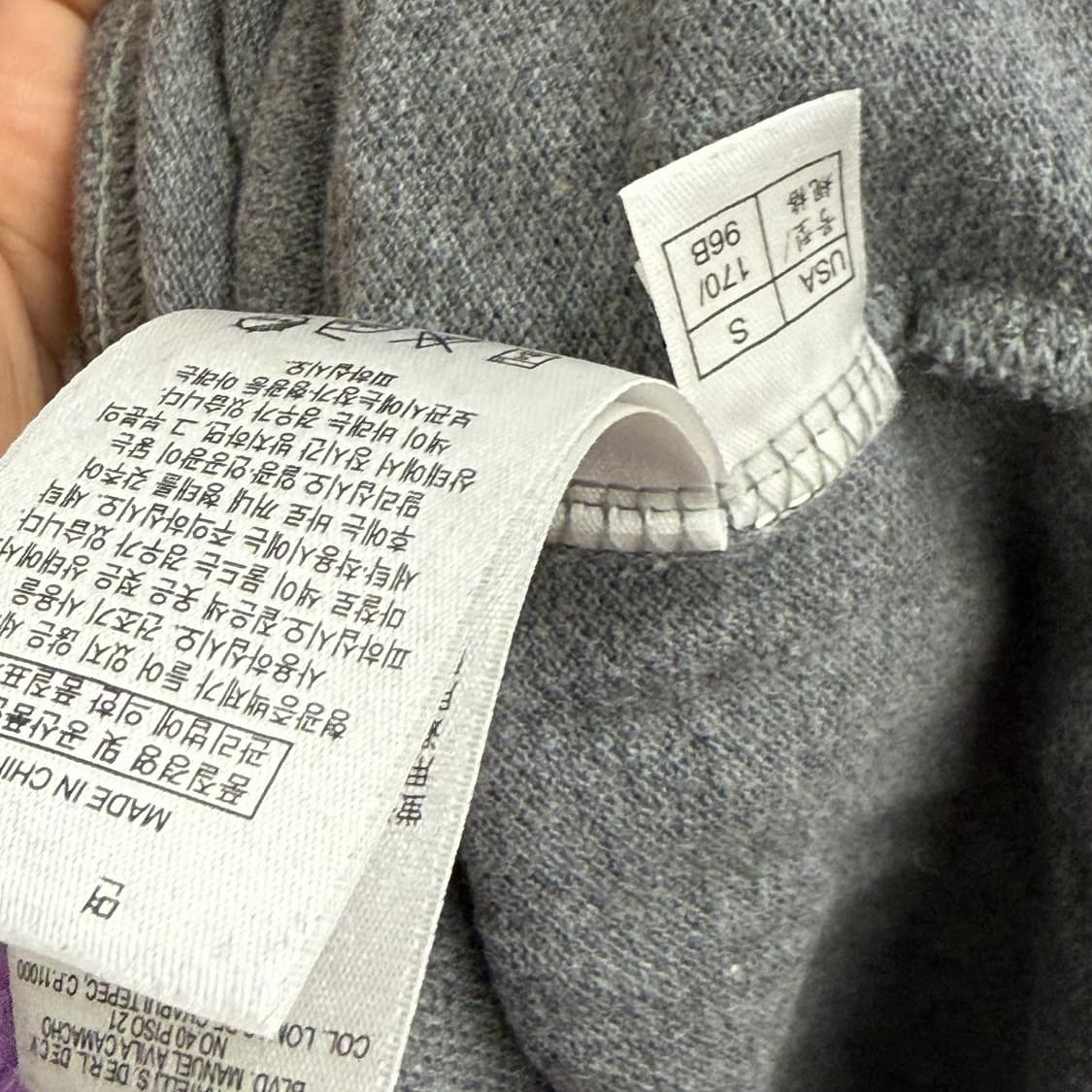 브룩스브라더스 긴팔 폴로 셔츠 그레이 S 상품이미지3