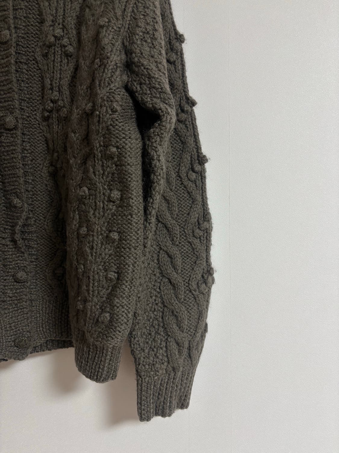 빈티지) 후드 퐁퐁 가디건 상품이미지3