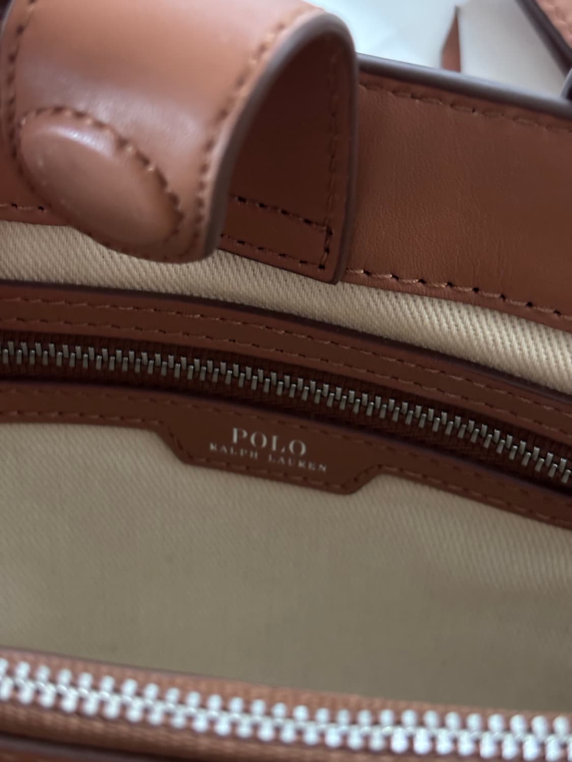 Polo 폴로 랄프로렌 우먼  탠 컬러  2way 백 상품이미지8
