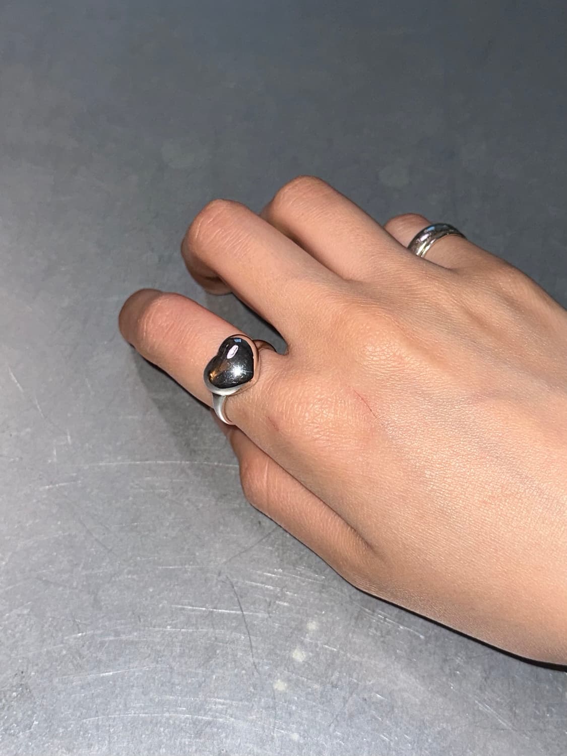 925silver vintage heart ring 상품이미지3