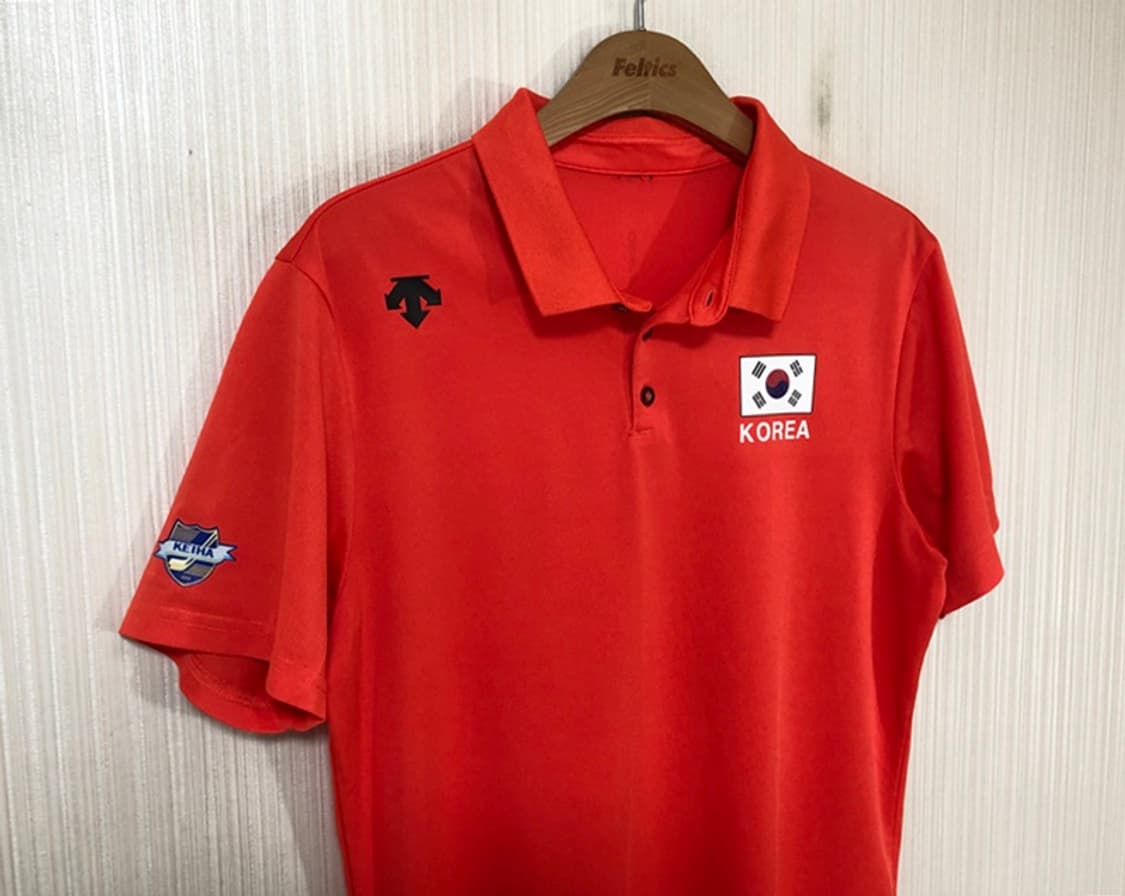 데상트국대 국대KOREA 국대폴로티셔츠 95 오렌지 상품이미지5
