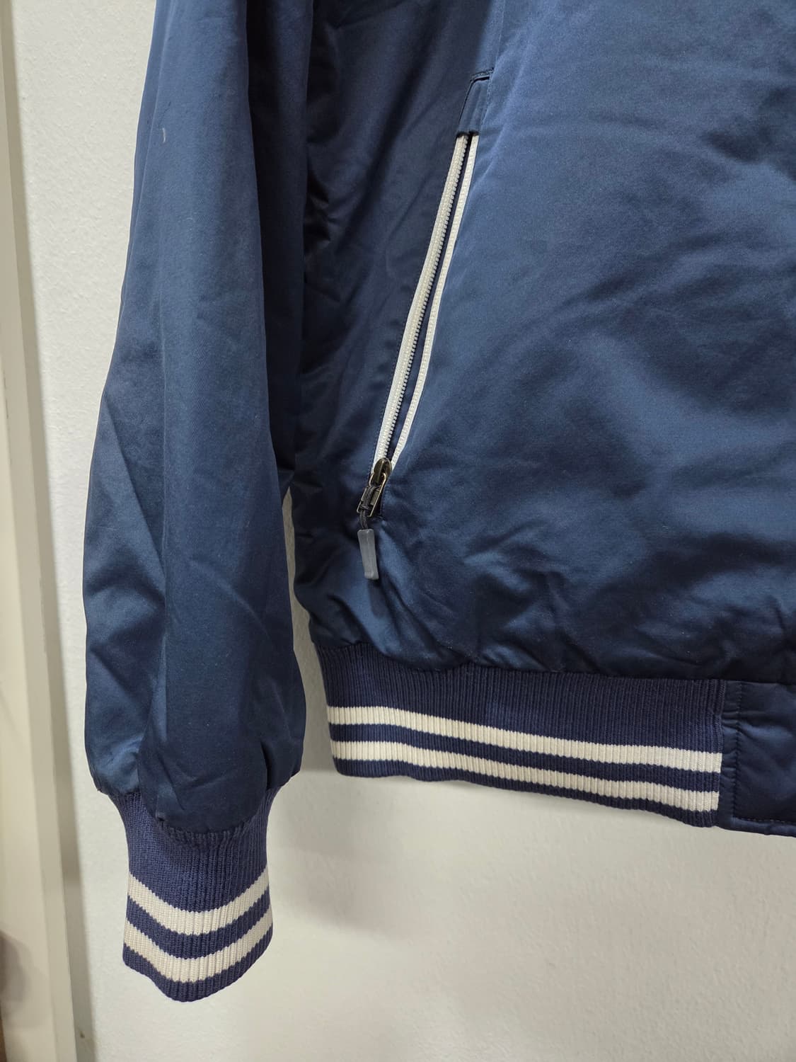 나이키 양면  네이비 블루종 자켓 퀼팅 봄버 점퍼 상품이미지2