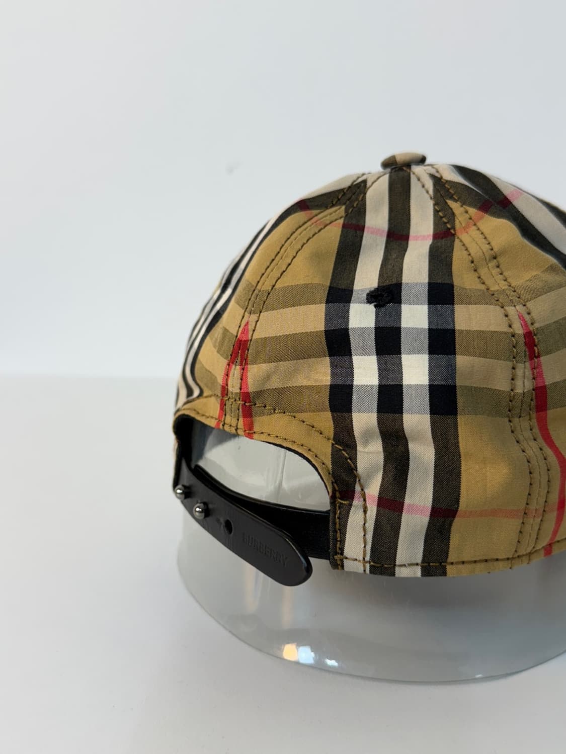 버버리 빈티지 체크 볼캡 상품이미지4