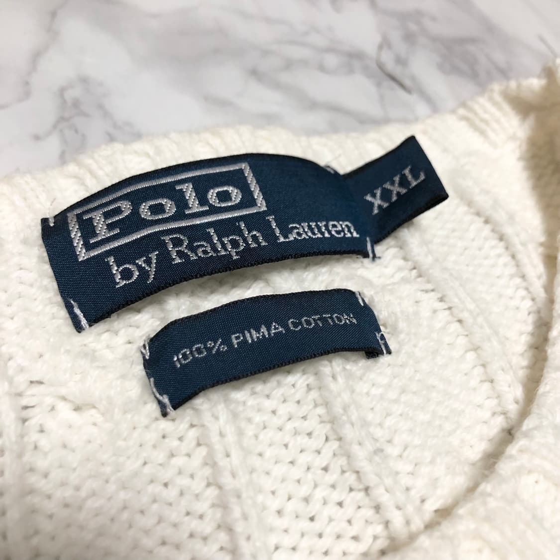 폴로 랄프로렌 니트 꽈배기 남성용 상태굿 상품이미지4