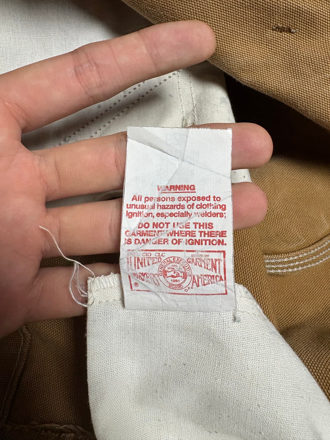 [38X30]90s 칼하트 더블니 Made in USA 상품이미지5