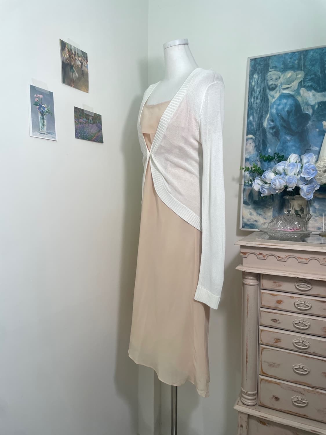 ivory summer one-button cardigan 상품이미지3