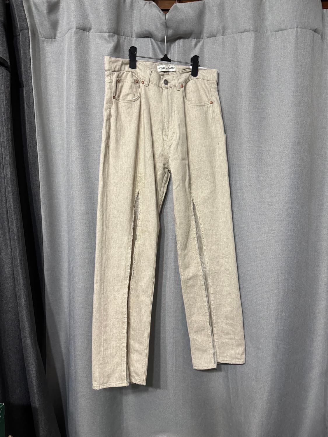 아워레가시 써드컷 에크루 슬래쉬 데님 상품이미지1