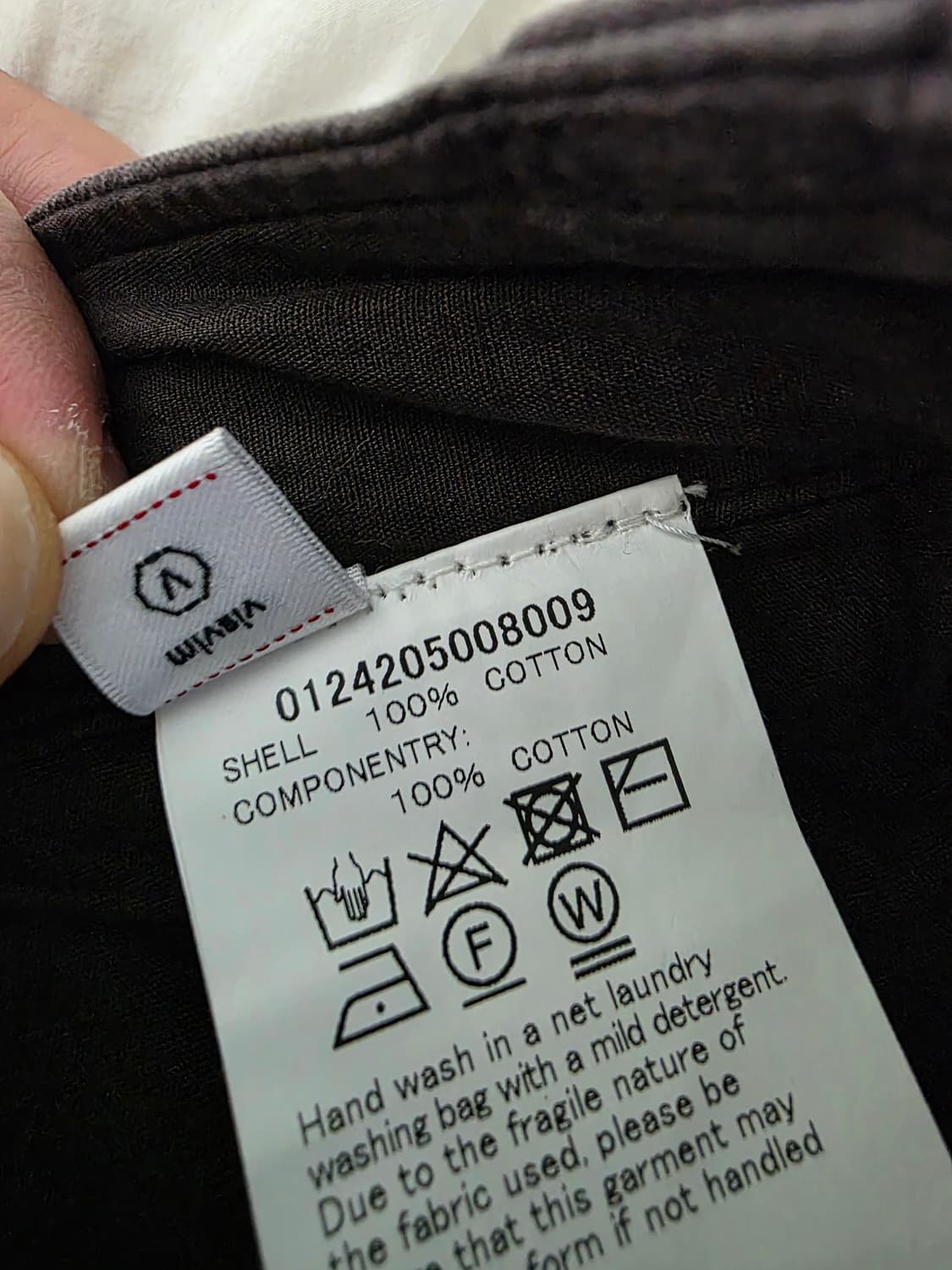 [2] 비즈빔 24AW 와이드 치노 크래쉬 블랙 새상품 상품이미지7