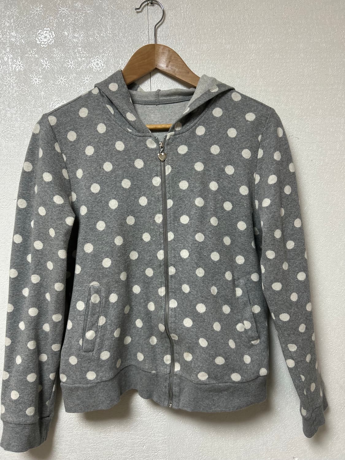 도트 후드집업 상품이미지1