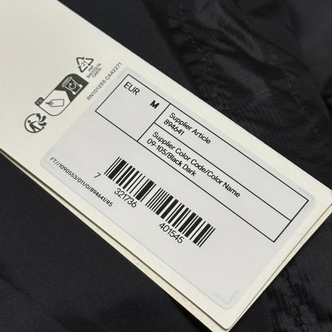 아르켓 스포티 다운 자켓 (블랙,M) 상품이미지9