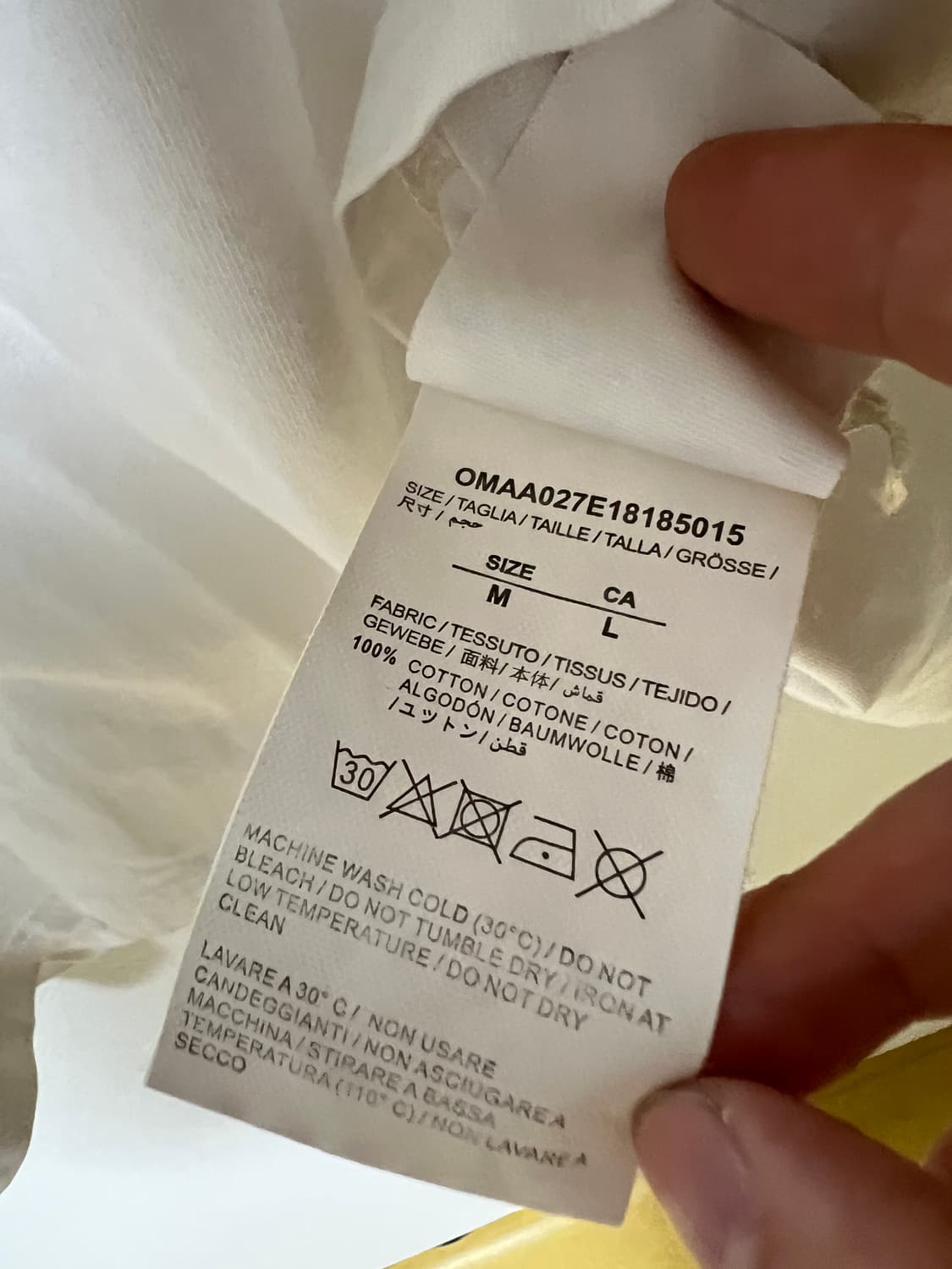 오프화이트 x Vitkac 콜라보 스케치 애로우 반팔티 m 상품이미지7