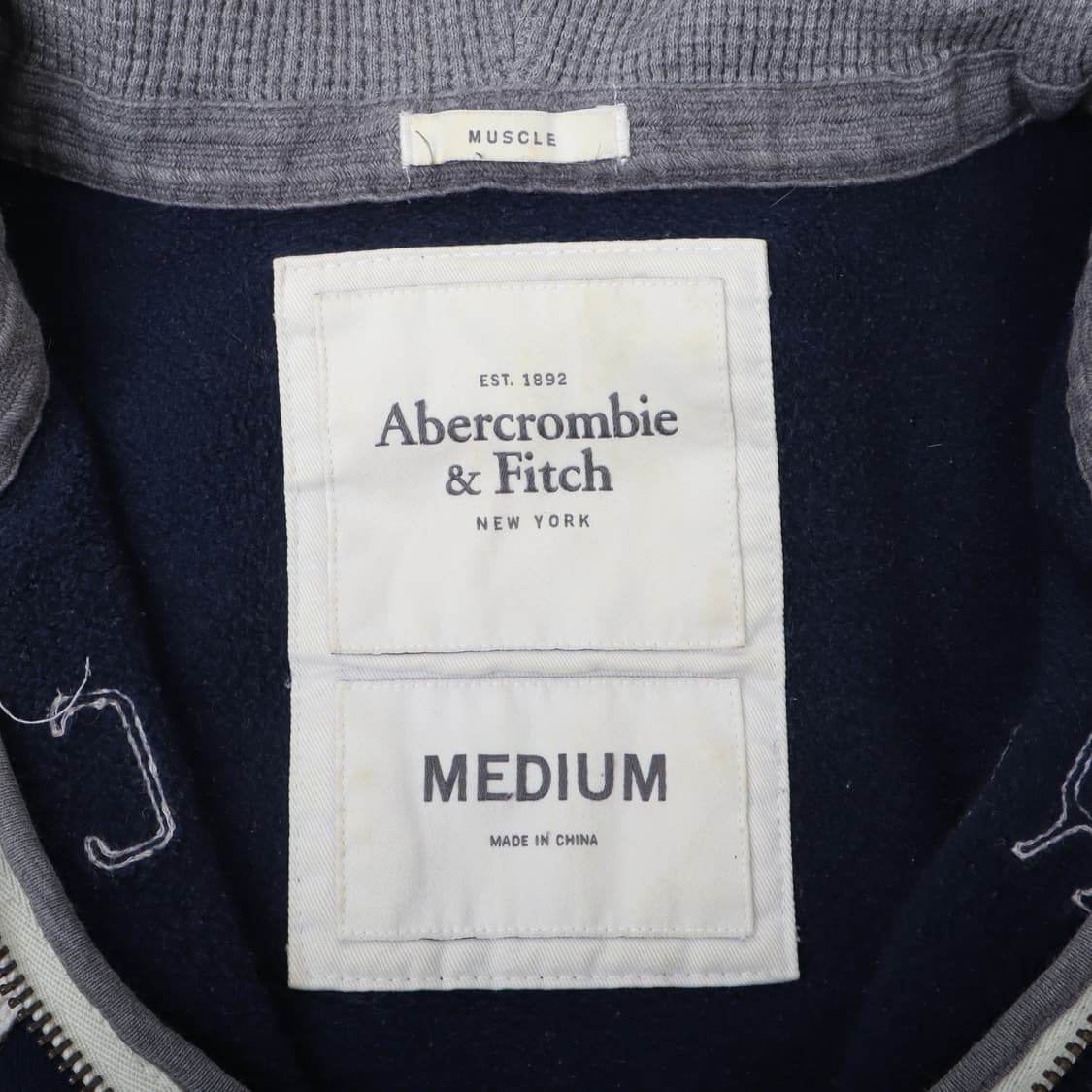 아베크롬비 아치 로고 헤비 스웻 후드집업 상품이미지8