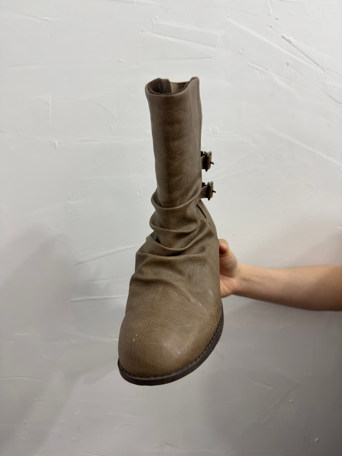 shirring leather boots 상품이미지2
