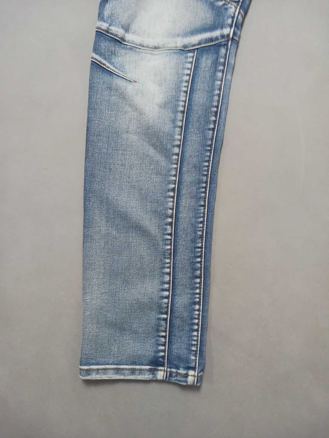 [30] 발망 중청 워싱 바이커진 청바지 상품이미지3