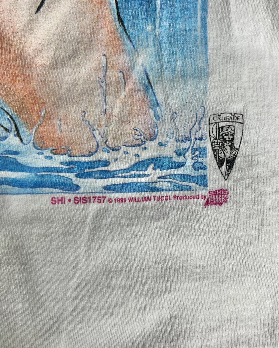 1995 윌리엄 빌리 투치 Shi 캐릭터 프린팅티셔츠 상품이미지4