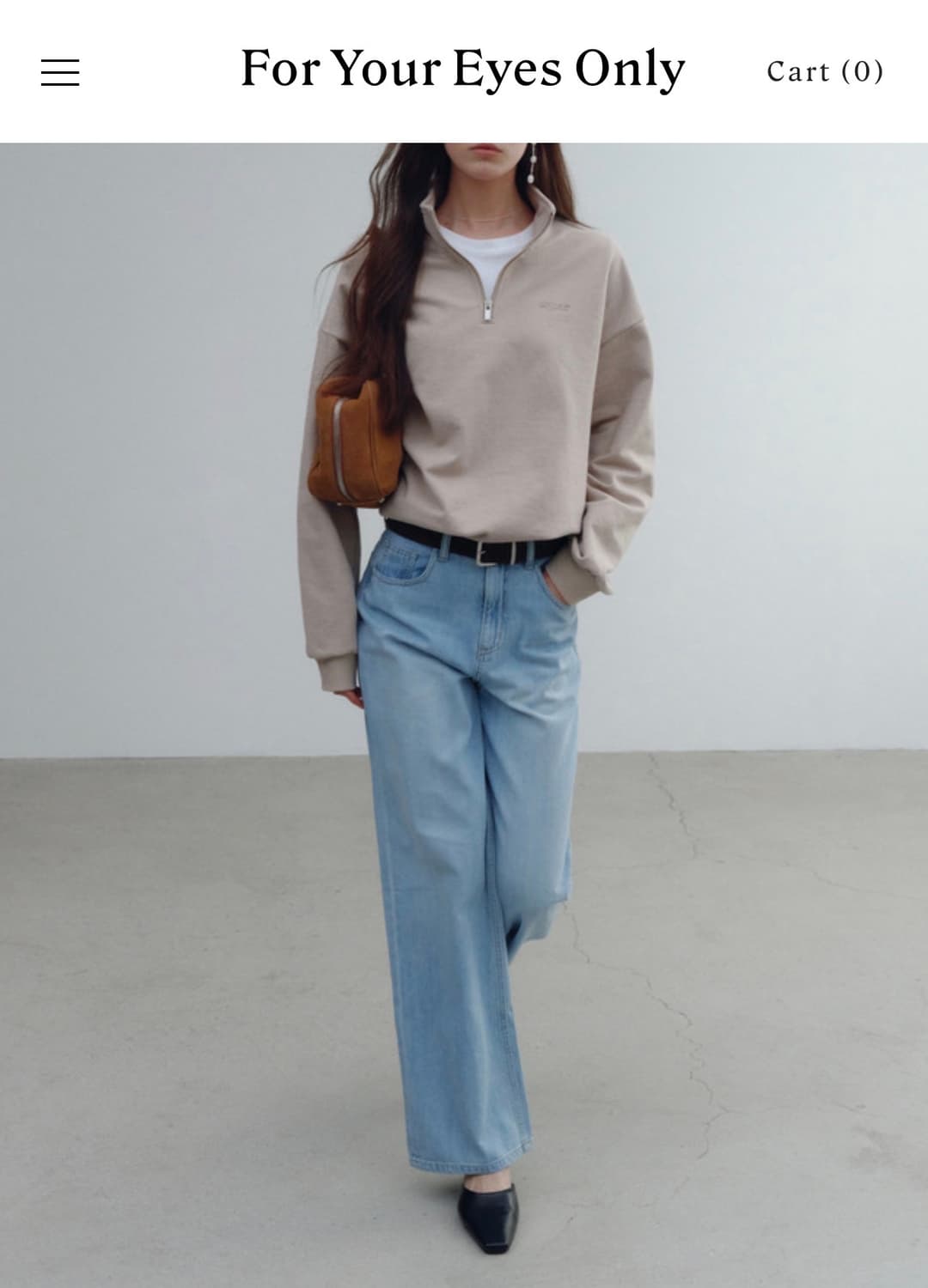 포유온 Benny loose denim(36,Standard) 상품이미지1