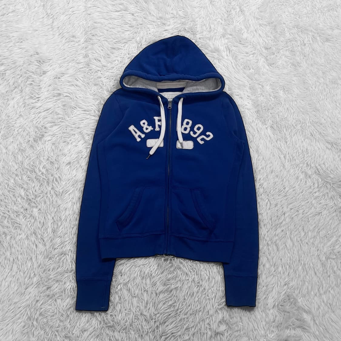 아베크롬비 스펠 로고 후드집업 블루 상품이미지2