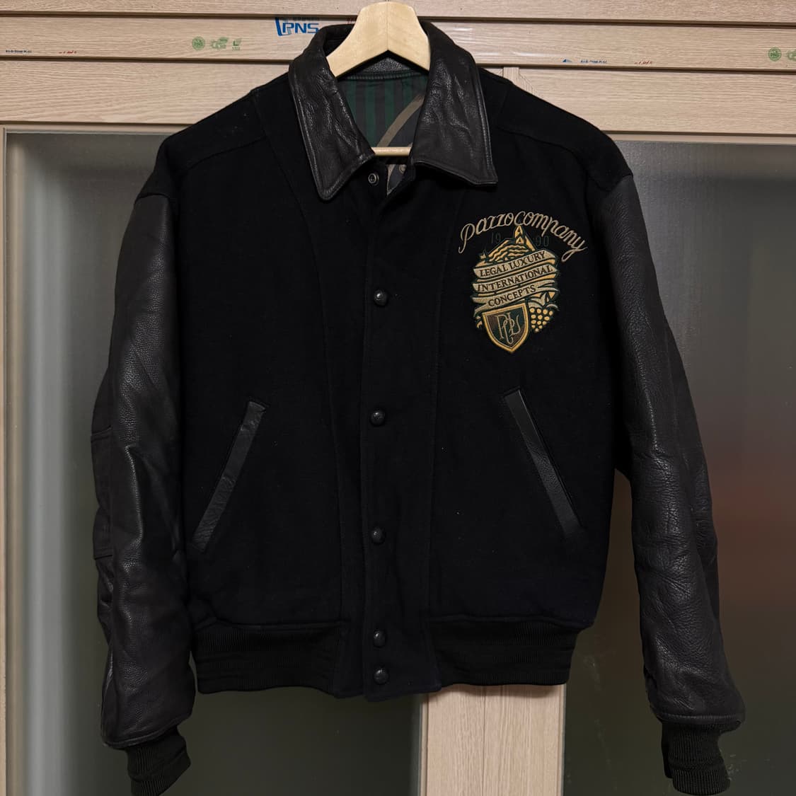 90s pazzo 바시티 스타디움 가죽 자켓 상품이미지3