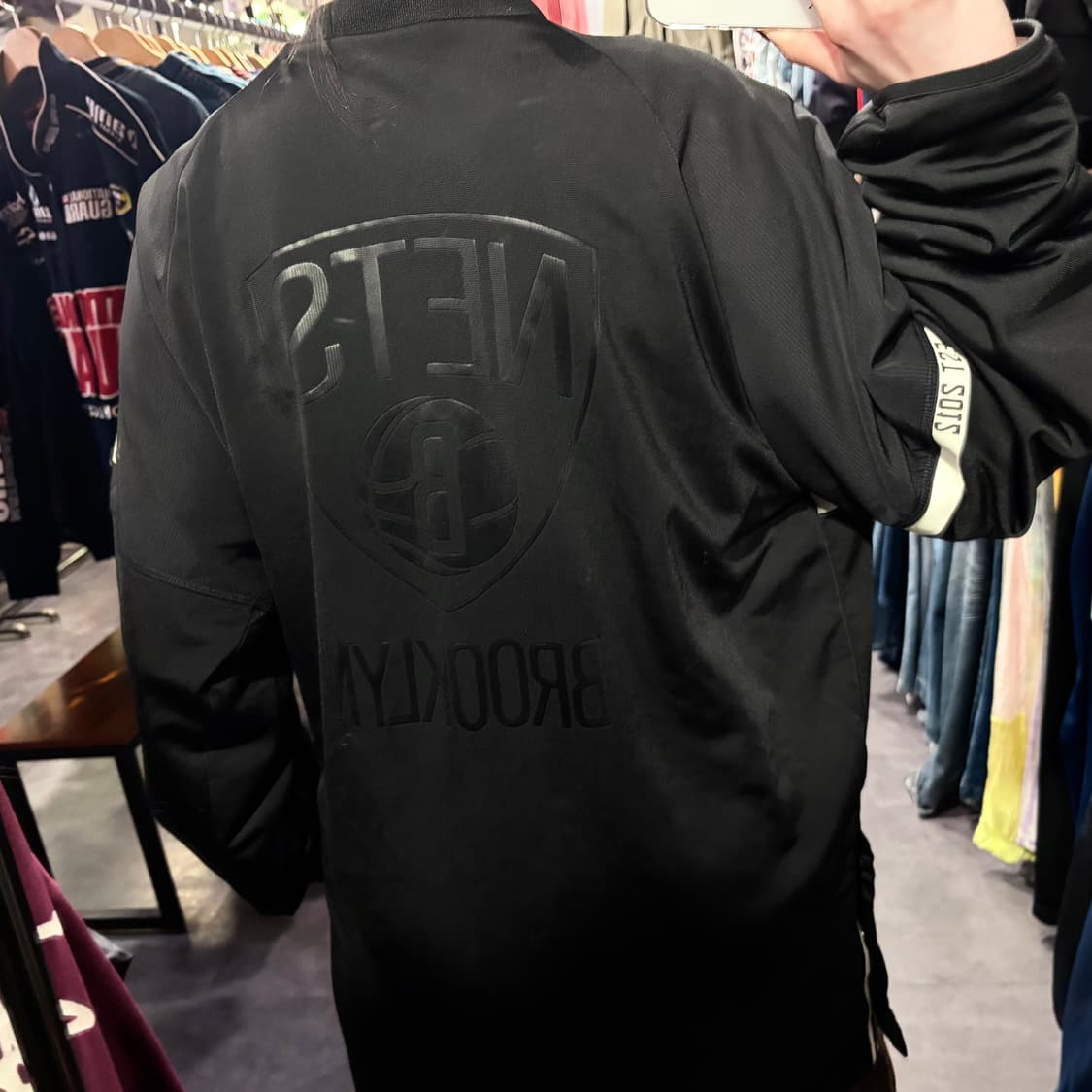 [IM] NBA 브루클린 네츠 집업 자켓 블랙 상품이미지6