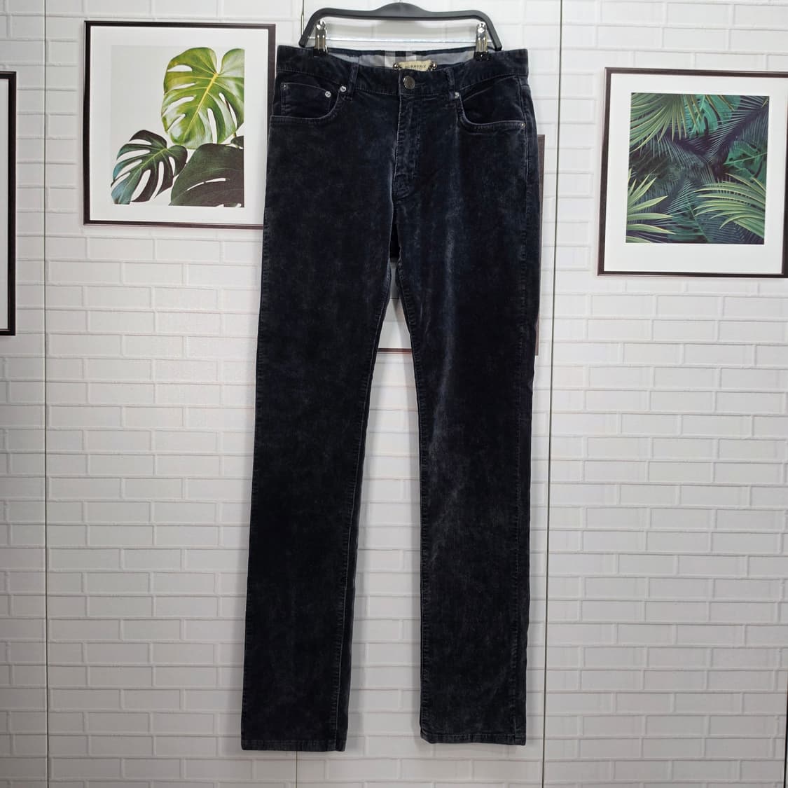 버버리 런던 골지 벨벳 팬츠 바지 슬랙스 30~31사이즈 상품이미지1