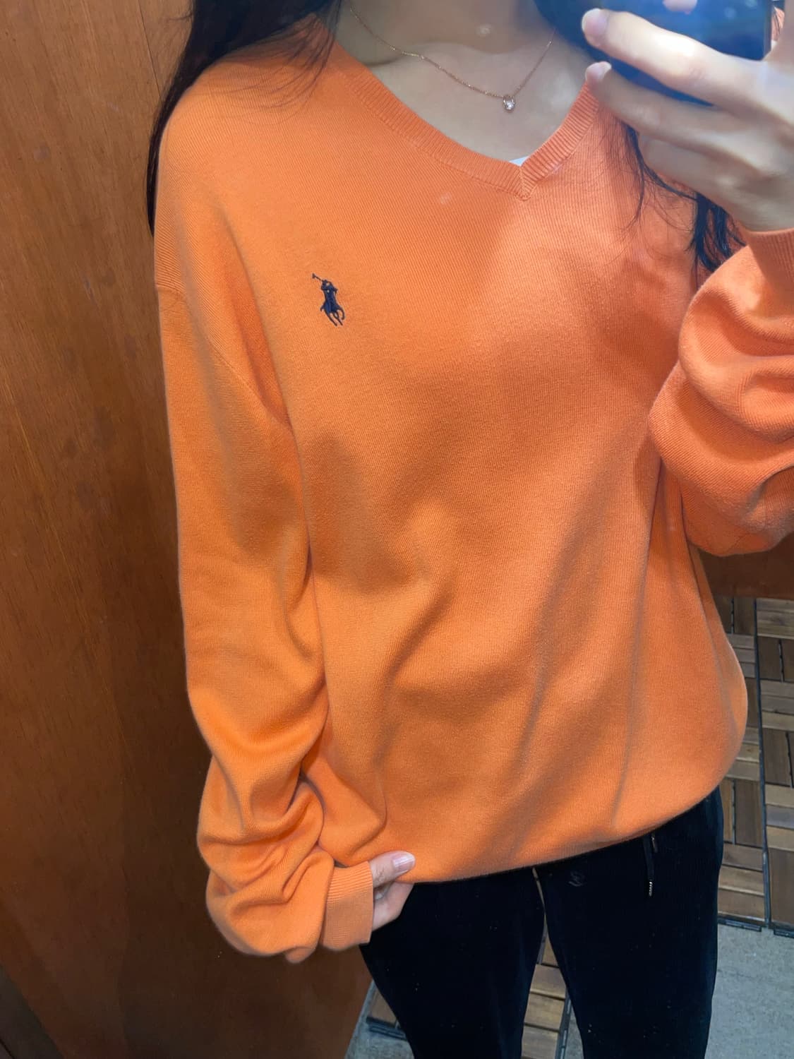 (L) POLO 폴로 랄프로렌 피마코튼 브이넥 니트 상품이미지2