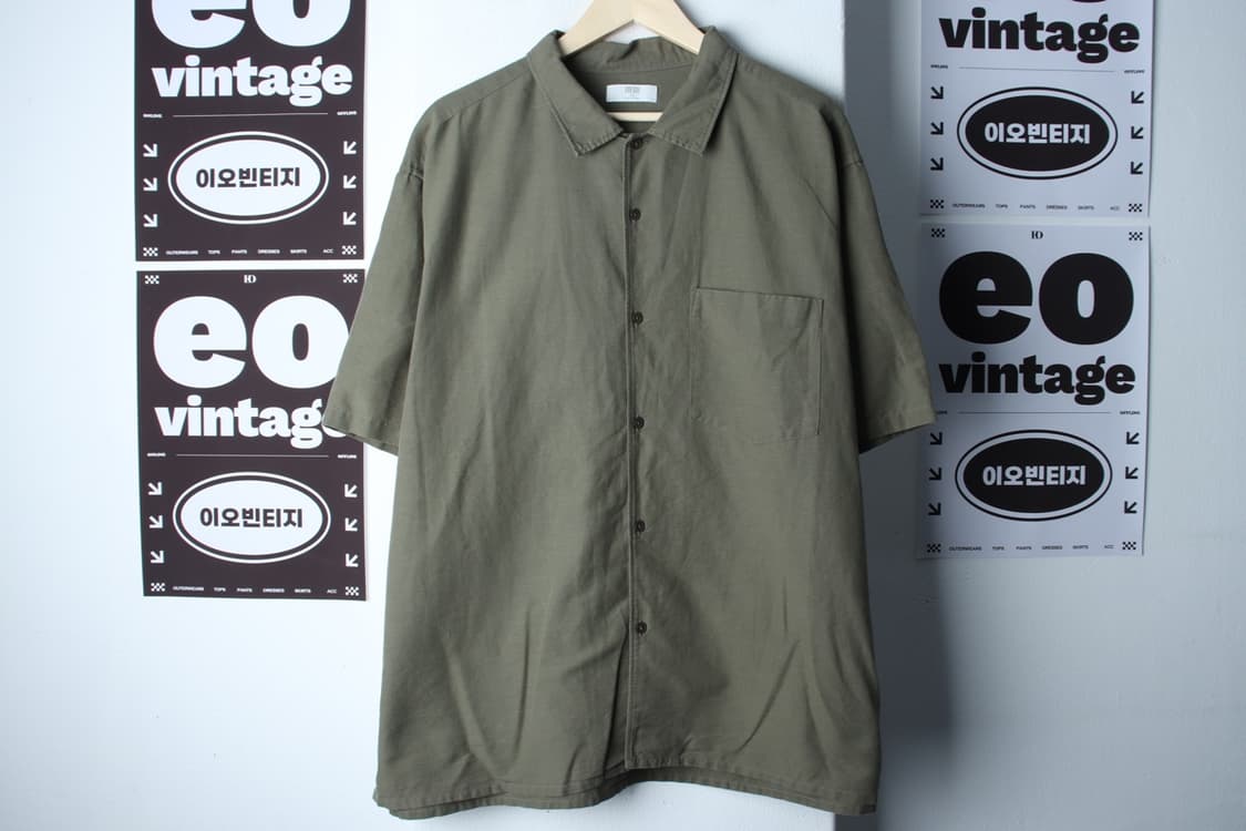 (3XL) 유니클로 반팔 카라 티셔츠 셔츠 남방 빅사이즈 마-H33590 상품이미지2